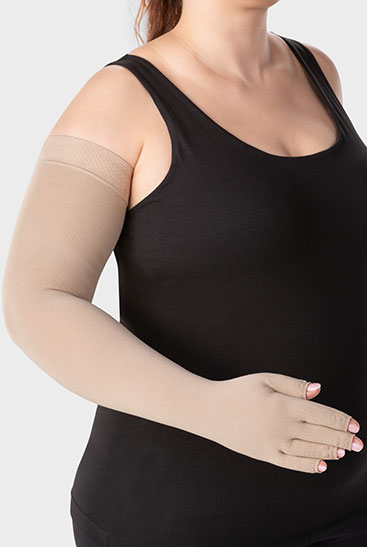 7th product image sleeve with gauntlet (one-part) Juzo Classic Seamless sleeve with gauntlet (one-part)